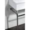 Kingston Brass 39 Porcelain Console Sink with Stainless Steel Legs, WhitePolished Chrome VPB3917H1ST - alternate 3